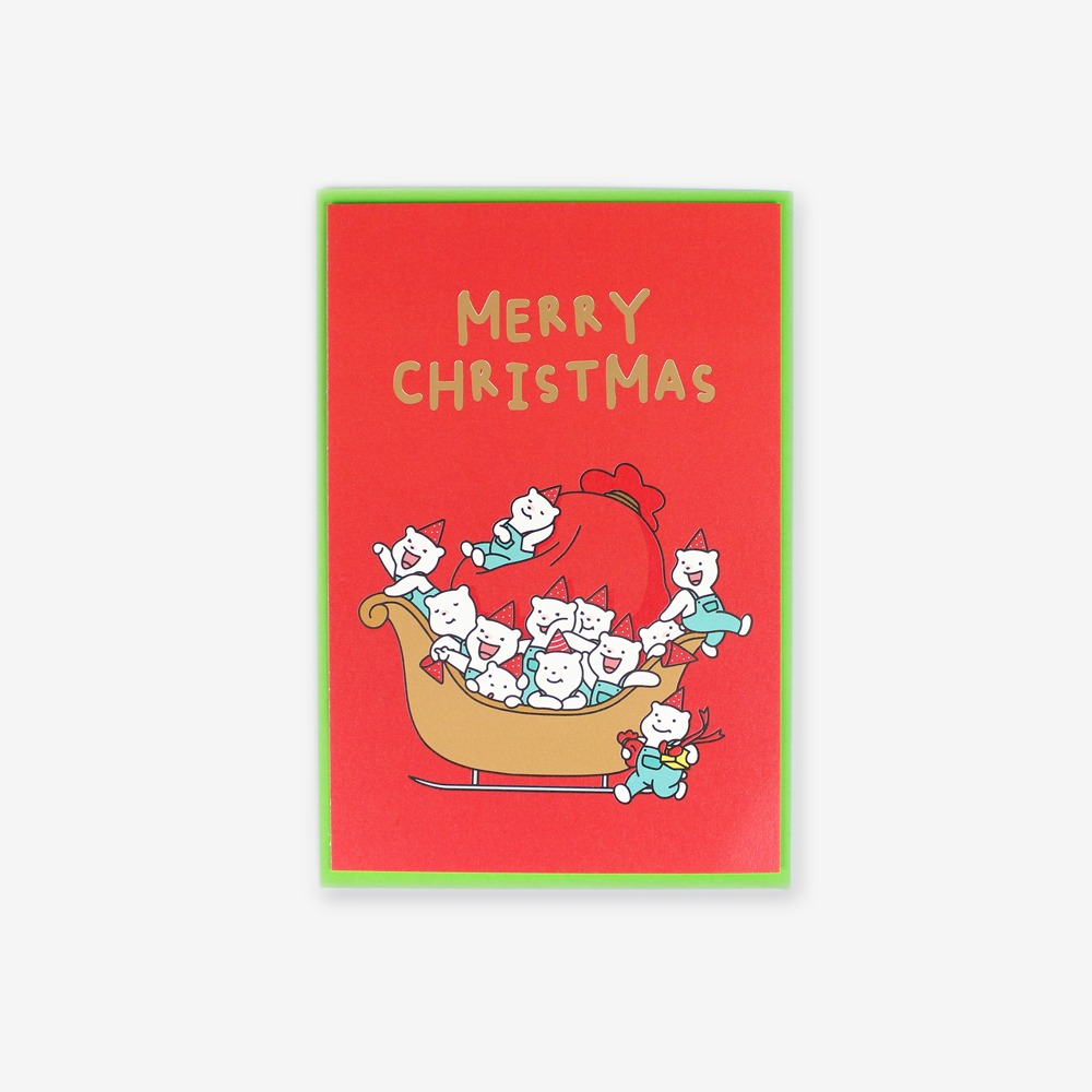 CHRISTMAS SLED card